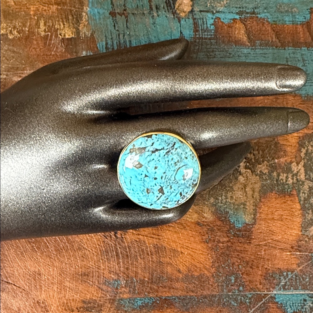 Jes MaHarry “Ode to home” turquoise ring. New in box.